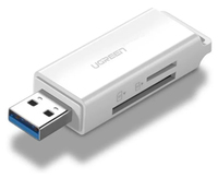 Ugreen 40753 czytnik kart USB Biały