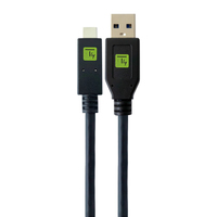 Techly ICOC MUSB31-CMAM10T USB Kabel 1 m USB 3.2 Gen 1 (3.1 Gen 1) USB A USB C Schwarz
