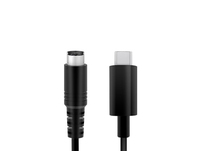 IK Multimedia IP-CABLE-USBCMD-IN USB Kabel 0,6 m USB C Mini-DIN Schwarz