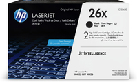 HP Paquete de 2 cartuchos de tóner negro Originales LaserJet 26X de alta capacidad