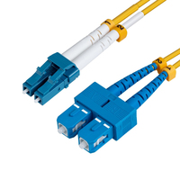 Microconnect FIB421001 cable de fibra optica 1 m LC SC OS2 Amarillo