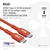 CLUB3D CAC-1515 kabel USB 4 m USB 2.0 USB C Pomarańczowy, Czerwony