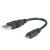 ROLINE 11.02.8310 cavo USB 0,15 m USB 2.0 Micro-USB B USB A Nero