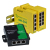Brainboxes SW-508 netwerk-switch Unmanaged Fast Ethernet (10/100) Geel