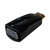 LogiLink CV0107 zmieniacz płci / kabli HDMI VGA Czarny