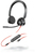POLY Blackwire 3325 Headset Vezetékes Fejpánt Iroda/telefonos ügyfélközpont USB C-típus Fekete, Vörös