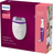 Philips Satinelle Essential Depiladora con cable compacta, perfilador para zona bikini incl.