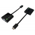 Techly 302921 video átalakító kábel HDMI Type C (Mini) VGA (D-Sub) Fekete