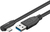 Goobay 66500 cable USB 0,5 m USB 3.2 Gen 1 (3.1 Gen 1) USB A USB C Negro
