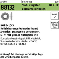 ART 88132 Nord-Lock X-series Scheiben NLX8sp( 8,4 x 16,6x 2,3) flZnnc flZn VE=S