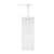 Dosierspender - mit Druckknopf - Länge x Breite x Höhe 11,2 x 11,2 x 38,0 cm - Inhalt 2,0 l - transparent - quadratisch - Polystyrol