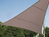 Sonnensegel Dreieck Braun 5m mit Stangenset für den Garten