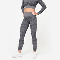 Women's Seamless Leggings - Grey - UK 6-8 / EU S