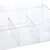 Relaxdays Teebox, Acryl, 6 Fächer, Teedose mit Deckel, HxBxT: 9 x 22 x 14,5 cm, Teebeutel Aufbewahrungsbox, transparent