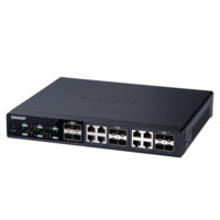 QNAP Switch QSW-M1208-8C 12-port, 4x10GbE SFP+, 8x10GbE SFP+/RJ45 Combo, Web menedzselt