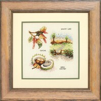 Counted Cross Stitch Kit: Country Life Collection: Autumn Leaves