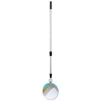 300mm Diameter Polymir Portable Inspection Mirror with 3 metre Telescopic Pole and LED Light