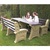 Premier Table and Seat Set - 6 Seater - Stone Effect Dark Millstone