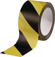 NORDWEST Handel AG Taśma znakowania PCW czarny/żółty długość 66 mm, szerokość 60 mm rolka