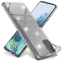 NALIA Glitter Cover compatible with Samsung Galaxy S20 Plus Case, Protective Sparkly Diamond See Through Silicone Gel Bumper Slim Bling Shockproof Rugged Mobile Protector Soft S...