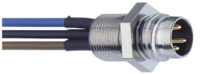 Stecker, M8, 3-polig, Lötanschluss, Snap-in/Schraubverriegelung, gerade, 8397