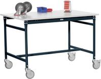 Manuflex BB4025.7016 BASIS oldalsó asztal, multiplex tetővel, antracitból, RAL 7016, Szélesség x Magasság: 1000 x 800 x 850 mm Antracit