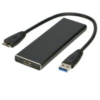 Macbook Air 12+6pin to USB3.0 SSD Enclosure for use with THNSNC128GMDJ etc Speicherlaufwerksgehäuse