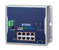 IP30, IPv6/IPv4, L2+ 8-Port 10/100/1000T 802.3at PoE + 2-Port 100/1000X SFP Wall-mount Managed Switch (-40~75 degrees C, dual power Netzwerk-Switches