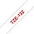 Tape Red on Clear 12mm, Laminated tape 12mm, Red on ,