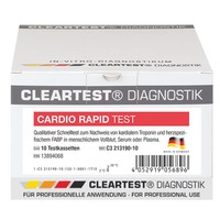 Cardio rapid / Infarkttest Cleartest 10 Teste (1 Pack), Detailansicht