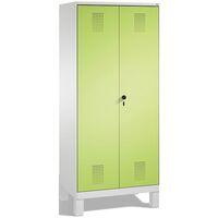 EVOLO storage cupboard, doors close in the middle, with feet