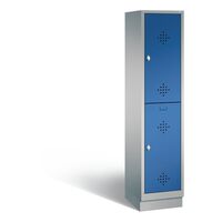 CLASSIC cloakroom locker with plinth, double tier