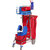 Bolsa de basura de PVC, capacidad 120 l, A x H 730 x 970 mm, bolsa de basura reutilizable, roja, 1 unid..