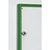 Vitrina de anuncios para interiores, para formato 1 x DIN A4, marco verde.