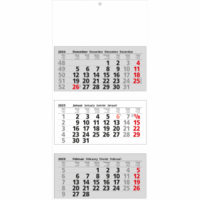 3-Monatskalender 33x70cm Kalendarium 2025