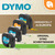 DYMO® Original Schriftband für LetraTag®, Plastik, schwarz auf transparent
