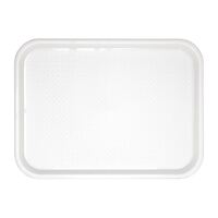 Kristallon Foodservice Tray in White with Textured Surface - 450x350mm