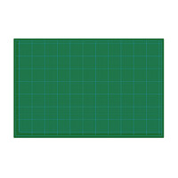 Normalansicht - Ecobra Standard-Cutting-Mat im Sonderformat, 3 mm, einseitig bedruckt, beidseitig grün, 150 x 100 cm, 5-lagig