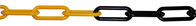 Absperrkette Secur Farbe gelb/schwarz Länge 10 m
