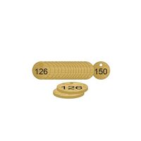 38mm Traffolyte valve marking tags - Bronze Effect (126 to 150)