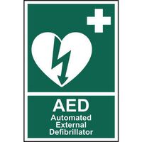 Automated External Defibrillator 'AED' Sign