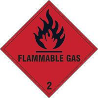 COSHH Flammable gas 2 label