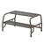 Buttress 2 step step-up stool with expanded steel mesh treads
