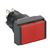 Leuchtdrucktaster, rot Ø 16, flach, o. Rastung, 24 V, 1W