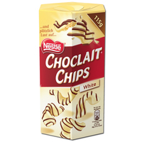 Nestle Choclait Chips White,Weiße-Schokolade, 115g Packung