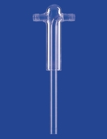 Gaswaschflaschen nach Drechsel komplett DURAN®-Rohr | Beschreibung: Gaswaschflaschenaufsatz ohne Filterplatte