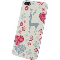 Xccess Click-On Hard Cover Apple iPhone 5/5S/SE Fantasy White Deer