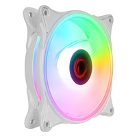 Rampage Cooler 12cm GLARE F50 Rainbow LED Fehér