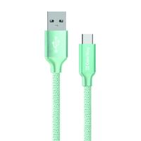 ColorWay USB-A - Type-C kábel 1m mentazöld (CW-CBUC003-MT)