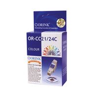 Orink BCI21/BCI24 utángyártott Canon tintapatron színes (CAOC21COL)